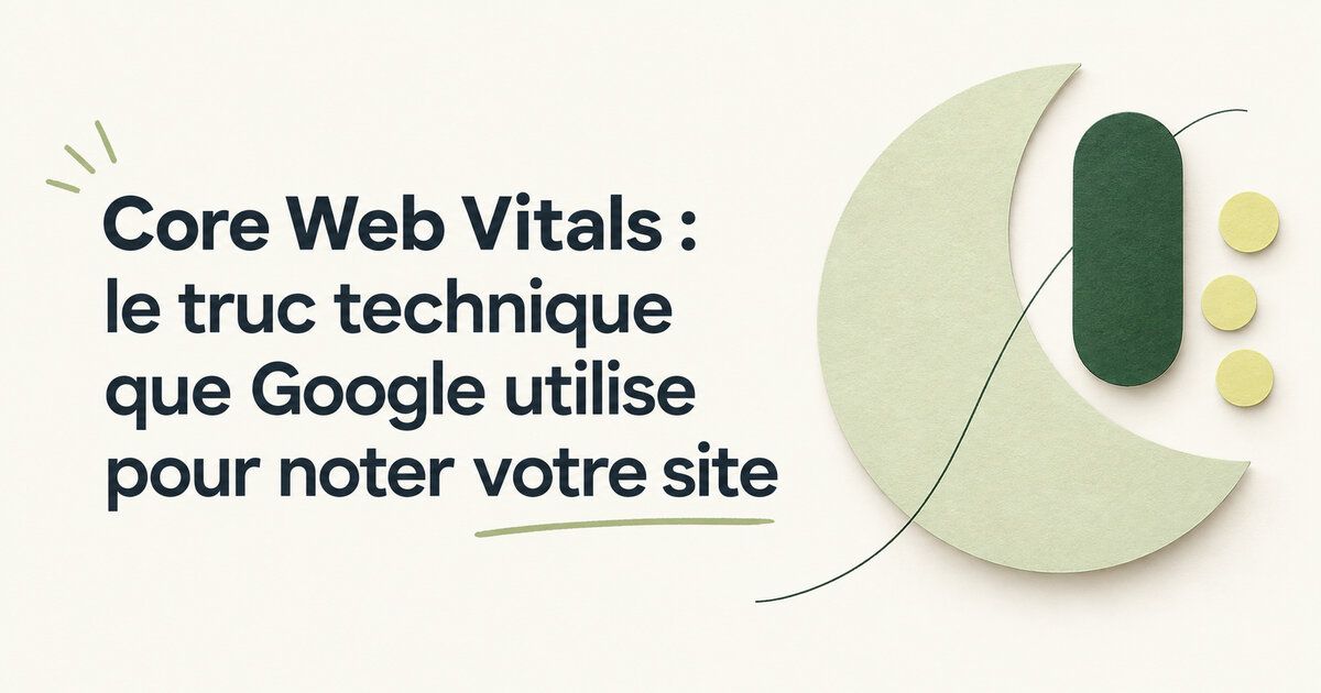 Core Web Vitals : le truc technique que Google utilise pour noter votre site
